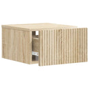 vidaXL Fali éjjeli szekrény 2 pcs Sonoma Tölgy 33 x 34,5 x 20 cm