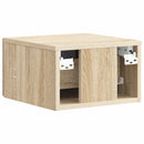 vidaXL Fali éjjeli szekrény 2 pcs Sonoma Tölgy 33 x 34,5 x 20 cm
