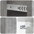 vidaXL Fali éjjeli szekrény 2 pcs Betonszürke 33 x 34,5 x 20 cm
