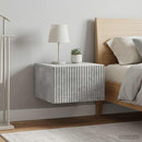 vidaXL Fali éjjeli szekrény 2 pcs Betonszürke 33 x 34,5 x 20 cm