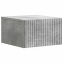 vidaXL Fali éjjeli szekrény 2 pcs Betonszürke 33 x 34,5 x 20 cm
