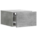 vidaXL Fali éjjeli szekrény 2 pcs Betonszürke 33 x 34,5 x 20 cm