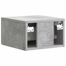 vidaXL Fali éjjeli szekrény 2 pcs Betonszürke 33 x 34,5 x 20 cm