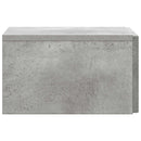 vidaXL Fali éjjeli szekrény 2 pcs Betonszürke 33 x 34,5 x 20 cm