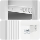 vidaXL Fali éjjeli szekrény 2 pcs Magasfényű Fehér 33 x 34,5 x 20 cm