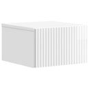 vidaXL Fali éjjeli szekrény 2 pcs Magasfényű Fehér 33 x 34,5 x 20 cm