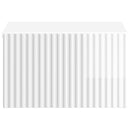 vidaXL Fali éjjeli szekrény 2 pcs Magasfényű Fehér 33 x 34,5 x 20 cm