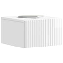 vidaXL Fali éjjeli szekrény 2 pcs Magasfényű Fehér 33 x 34,5 x 20 cm