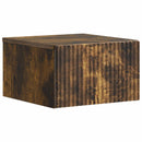 vidaXL Fali éjjeli szekrény Füstös Tölgy 33 x 34,5 x 20 cm Szerelt Fa