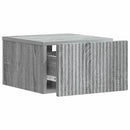 vidaXL Fali éjjeli szekrény 2 pcs Szürke Sonoma 33 x 34,5 x 20 cm