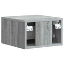 vidaXL Fali éjjeli szekrény 2 pcs Szürke Sonoma 33 x 34,5 x 20 cm
