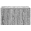 vidaXL Fali éjjeli szekrény 2 pcs Szürke Sonoma 33 x 34,5 x 20 cm