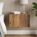 vidaXL Fali éjjeli szekrény Antik Fa 33 x 34,5 x 20 cm Szerelt Fa