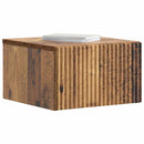 vidaXL Fali éjjeli szekrény Antik Fa 33 x 34,5 x 20 cm Szerelt Fa