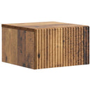 vidaXL Fali éjjeli szekrény 2 db Antik Fa 33 x 34,5 x 20 cm Szerelt Fa