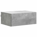 vidaXL Fali éjjeli szekrény Betonszürke 49 x 34,5 x 20 cm Szerelt Fa