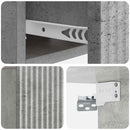 vidaXL Fali éjjeli szekrény 2 pcs Betonszürke 49 x 34,5 x 20 cm