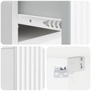 vidaXL Fali éjjeli szekrény 2 pcs Magasfényű Fehér 49 x 34,5 x 20 cm