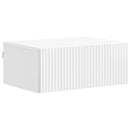 vidaXL Fali éjjeli szekrény 2 pcs Magasfényű Fehér 49 x 34,5 x 20 cm