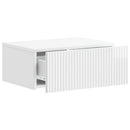 vidaXL Fali éjjeli szekrény 2 pcs Magasfényű Fehér 49 x 34,5 x 20 cm