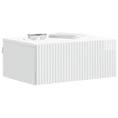 vidaXL Fali éjjeli szekrény 2 pcs Magasfényű Fehér 49 x 34,5 x 20 cm