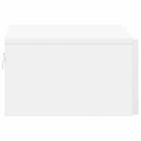 vidaXL Fali éjjeli szekrény 2 pcs Magasfényű Fehér 49 x 34,5 x 20 cm