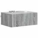 vidaXL Fali éjjeli szekrény Szürke Sonoma 49 x 34,5 x 20 cm Szerelt Fa