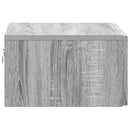 vidaXL Fali éjjeli szekrény Szürke Sonoma 49 x 34,5 x 20 cm Szerelt Fa