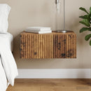 vidaXL Fali éjjeli szekrény Antik Fa 49 x 34,5 x 20 cm Szerelt Fa