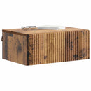 vidaXL Fali éjjeli szekrény Antik Fa 49 x 34,5 x 20 cm Szerelt Fa