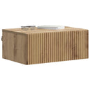 vidaXL Fali éjjeli szekrény 2 pcs Kézműves Tölgy 49 x 34,5 x 20 cm
