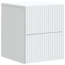 vidaXL Fali éjjeli szekrény fiókkal Fehér 33 x 34,5 x 40 cm Szerelt Fa