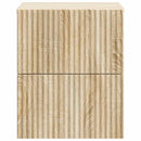 vidaXL Fali éjjeli szekrény Sonoma Tölgy 33 x 34,5 x 40 cm Szerelt Fa