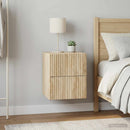 vidaXL Fali éjjeli szekrény 2 pcs Sonoma Tölgy 33 x 34,5 x 40 cm