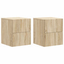 vidaXL Fali éjjeli szekrény 2 pcs Sonoma Tölgy 33 x 34,5 x 40 cm