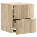 vidaXL Fali éjjeli szekrény 2 pcs Sonoma Tölgy 33 x 34,5 x 40 cm