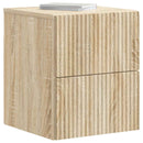 vidaXL Fali éjjeli szekrény 2 pcs Sonoma Tölgy 33 x 34,5 x 40 cm
