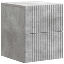 vidaXL Fali éjjeli szekrény 2 pcs Betonszürke 33 x 34,5 x 40 cm