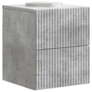vidaXL Fali éjjeli szekrény 2 pcs Betonszürke 33 x 34,5 x 40 cm