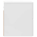 vidaXL Fali éjjeli szekrény fiókkal Magasfényű Fehér 33 x 34,5 x 40 cm