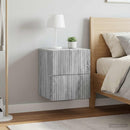 vidaXL Fali éjjeli szekrény 2 pcs Szürke Sonoma 33 x 34,5 x 40 cm