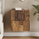 vidaXL Fali éjjeli szekrény Antik Fa 33 x 34,5 x 40 cm Szerelt Fa