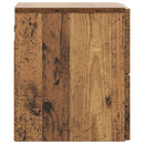vidaXL Fali éjjeli szekrény Antik Fa 33 x 34,5 x 40 cm Szerelt Fa