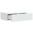 vidaXL Fali oldaltábla Fehér 59 x 34,5 x 17 cm Szerelt Fa