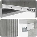 vidaXL Fali oldaltábla Betonszürke 59 x 34,5 x 17 cm Szerelt Fa