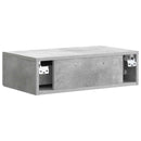 vidaXL Fali oldaltábla Betonszürke 59 x 34,5 x 17 cm Szerelt Fa