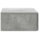vidaXL Fali oldaltábla Betonszürke 59 x 34,5 x 17 cm Szerelt Fa