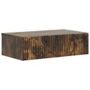 vidaXL Fali oldaltábla 59 x 34,5 x 17 cm Szerelt Fa Füstös Tölgy