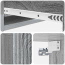 vidaXL Fali oldaltábla 59 x 34,5 x 17 cm Szerelt Fa Szürke Sonoma