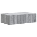 vidaXL Fali oldaltábla 59 x 34,5 x 17 cm Szerelt Fa Szürke Sonoma